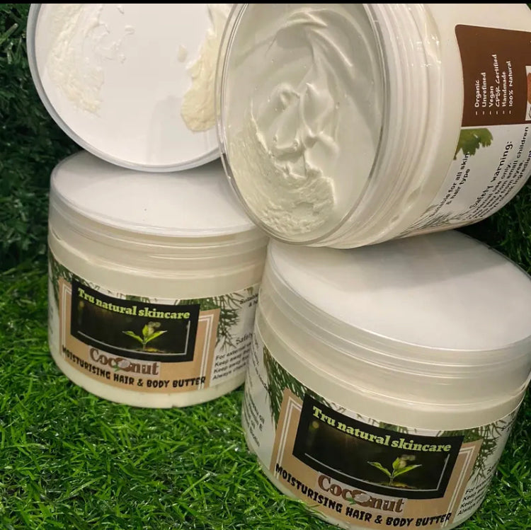 Coconut moisturising hair & body butter