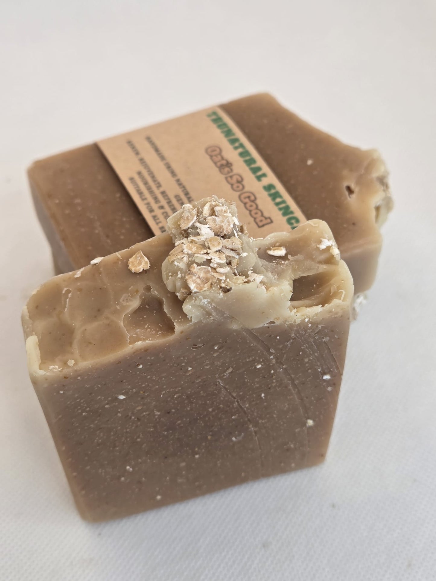 Trunatural skincare Oats so good soap bar with honey, coconut milk scented with jasmine essential oil, shea butter olive cocoa butter coconut sweet vegan Hydrating Cleansing Skin Repair Skincare handmade natural sensitive