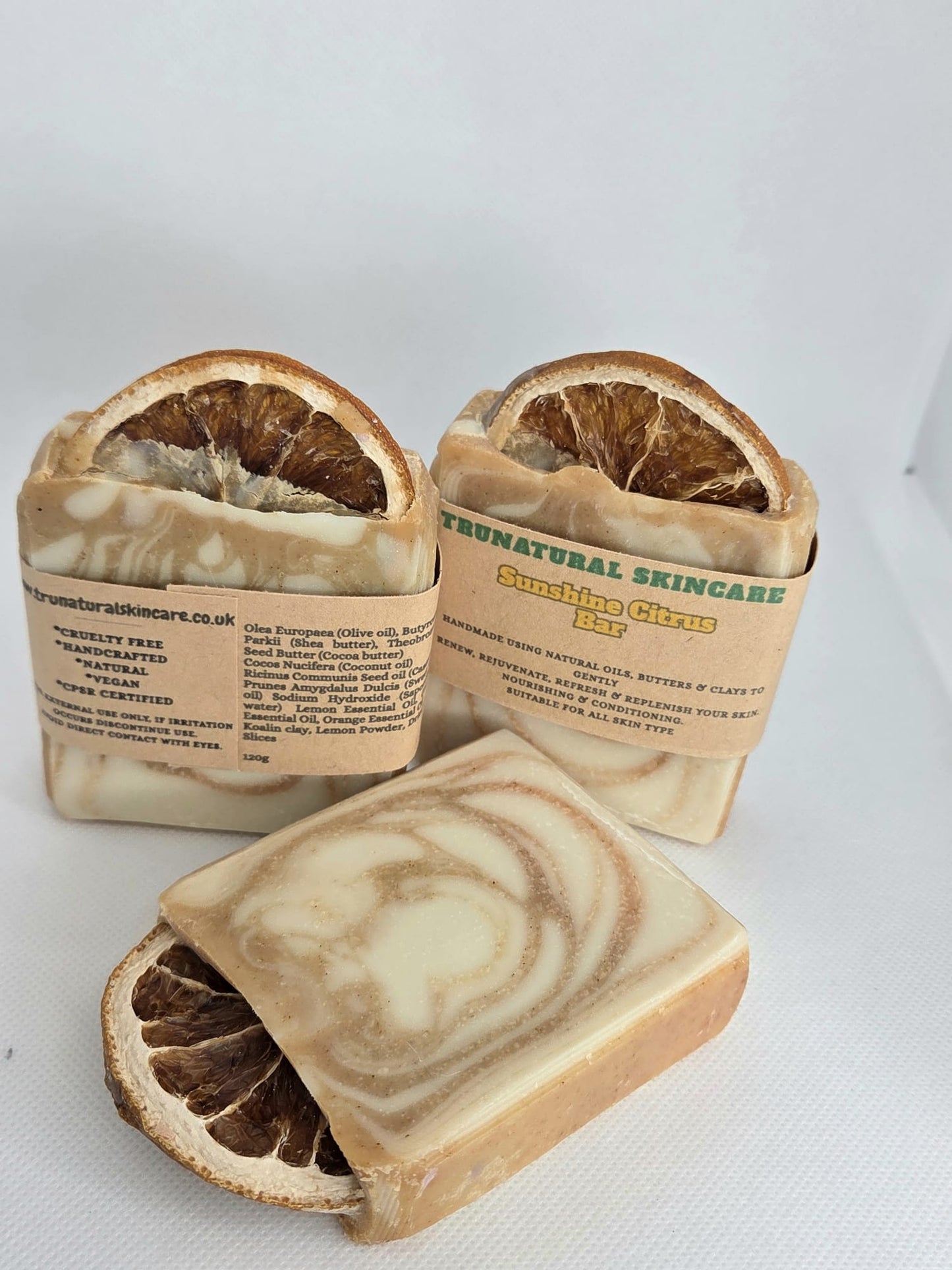 Sunshine citrus bar Body Care Soap natural vegan vitamin E glow Coconut Plant Cleansing Shea Olive Cocoa Daily Cleanser Skin Repair