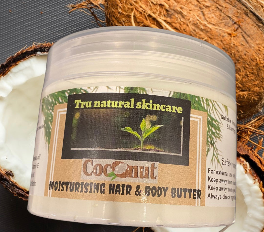Coconut moisturising hair & body butter