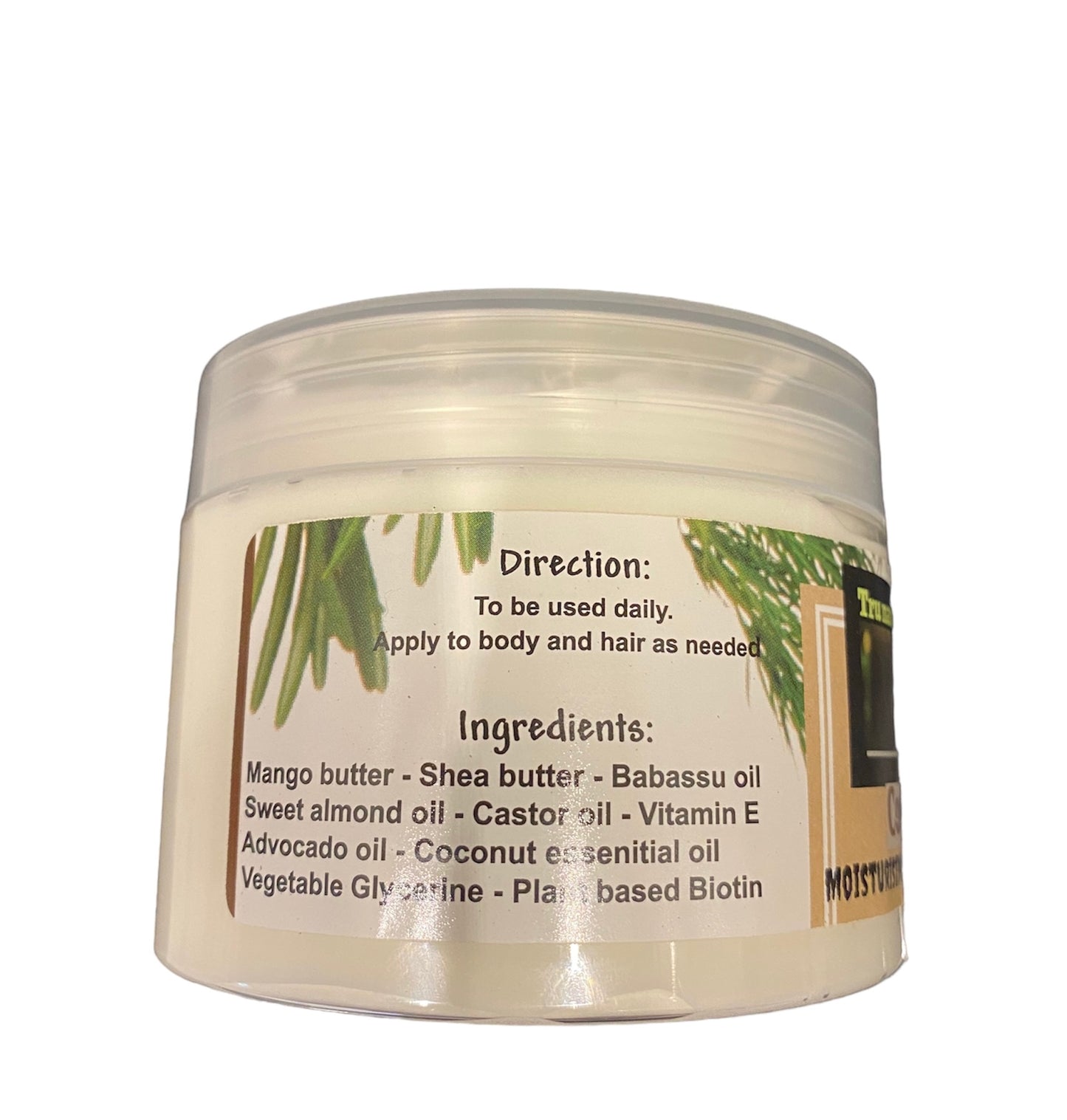Coconut moisturising hair & body butter