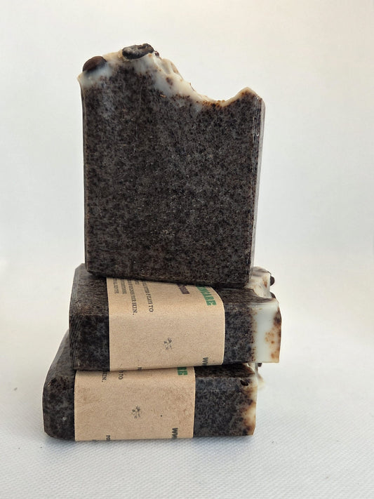 Trunatural Skincare Coffee &amp; Cream Cold Process Soap Bar Scented with Vanilla &amp; Sandalwood Essential Oils - Vegan Handmade Natural Skincare for Daily Skin Repair, Lift, Firm, Moisturize, and Hydrate