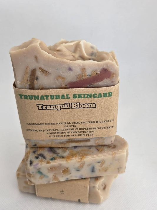 Tranquil bloom Soap bar nourishing cleansing vegan organic natural skincare cruelty free Body Care Body Wash Daily Blend Exfoliant Plant Cleanser Fragrance Scented Vanilla